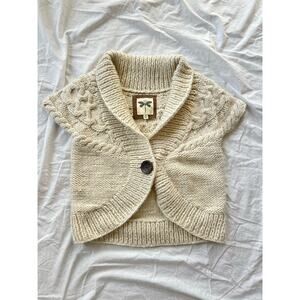 Knit short sleeve sweater top